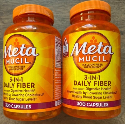 Cápsulas de fibra multisaludable Metamucil, 300 unidades-2 botellas Foto 1 de 2