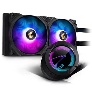 Gigabyte Aorus Waterforce 280 Komplett-Wasserkühlung, D-RGB - schwarz - 280 mm - Afbeelding 1 van 3