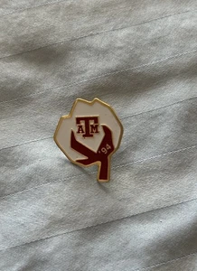 Vintage Anstecknadel Texas A&M Logo 1994 goldfarben & Emaille - Bild 1 von 5