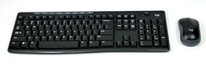 Bezprzewodowa klawiatura i mysz Logitech MK270 - czarna - odbiornik USB - przetestowana - Zdjęcie 1 z 5