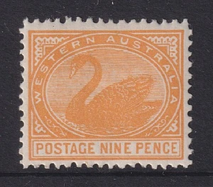WESTERN AUSTRALIA 1912: Mint 9d orange Swan SG 145b cv £60 · 2 images - Picture 1 of 2