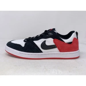 Nike SB Alleyoop Red Black Sneakers, Size 6.5Y / 8W CJ0883-102 - Picture 1 of 8