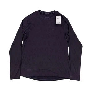 Nike Therma Fit Dri-Fit ADV Running Long Sleeve Shirt Purple Mens L FZ1125-573 - Picture 1 of 9