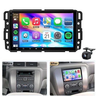 Rádio estéreo para carro 4+64G Android 15 Wi-Fi CarPlay GPS para Chevy Traverse 2009-2012 - Imagem 1 de 4