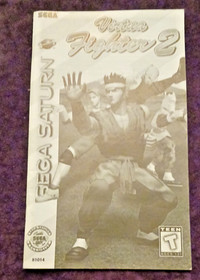 Virtua Fighter 2 for Sega Saturn User Manual Instruction Book only