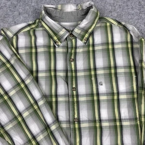Vintage Carhartt Langarm Button Down Hemd Herren Large grün kariert  - Bild 1 von 9