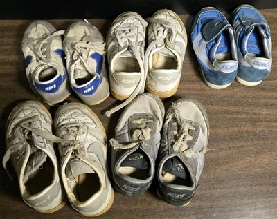 Vtg Original 1970's Nike SWOOSH ASTRO Running Shoes Old Distressed Grunge Prop - Image 1 of 4