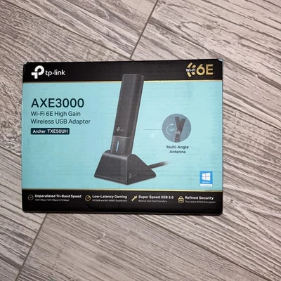 TP-Link WiFi 6E USB Adapter for Desktop PC (Archer TXE50UH) AXE3000 - Image 1 of 2