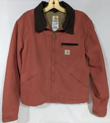 RARE Vintage Carhartt WJ097 VRS Detroit Jacket Salmon Pink Women’s Size Large L - Image 1 of 4