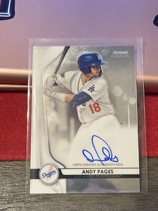 Bowman Sterling 2020 - Prospect Autographs #BSPA-AP Andy Pages (AU, RC) - Imagen 1 de 2