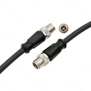 Alvin's Cables M12 X-Code 8Pin to 8Pin Male Cable Shielded for Cognex Industrial - Picture 1 of 6