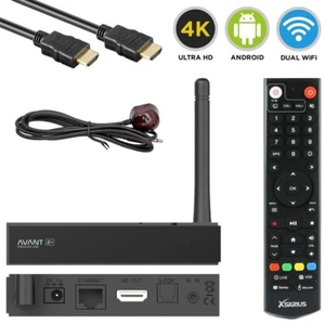 Xsarius AVANT 2+ UHD 4K H.265 2.4 & 5G Dual WiFi HDMI USB Android 9 IP-Receiver - Bild 1 von 7