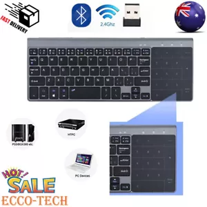 Bluetooth Keyboard Wireless With Touchpad For iOS Android Windows - Picture 1 of 14