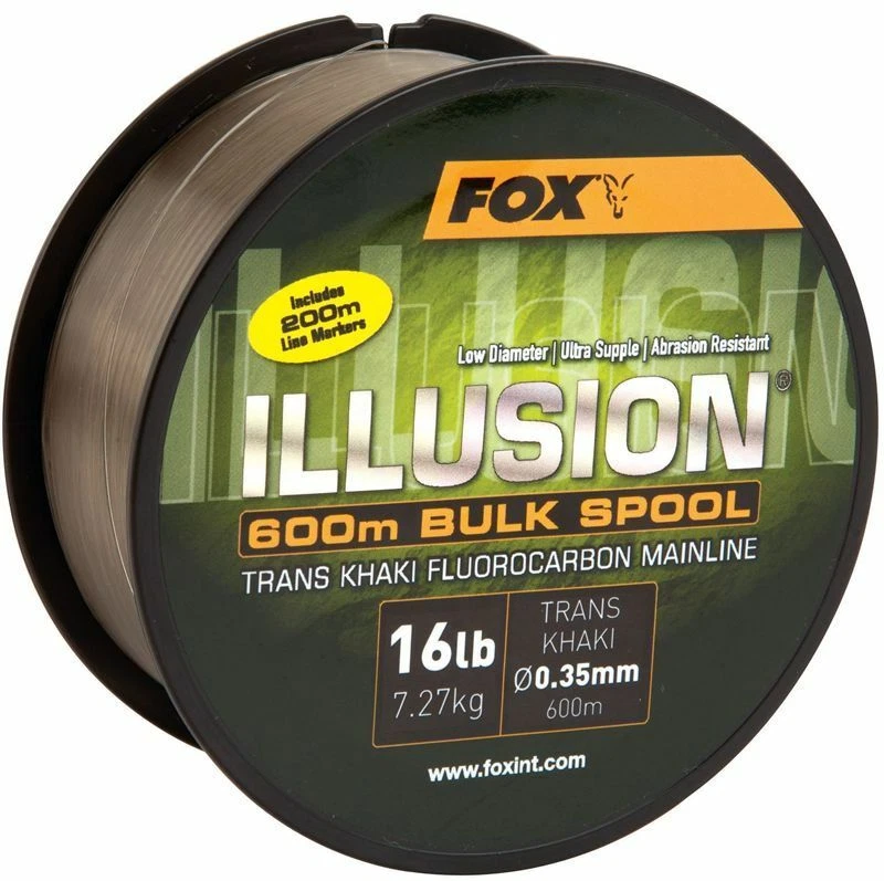 Fox Illusion Trans Khaki Fluorocarbon Mainline -Carp Fishing Line -Free Delivery - Image 1 of 3