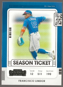 2021 Panini Contenders FRANCISCO LINDOR #91 New York Mets - Picture 1 of 2