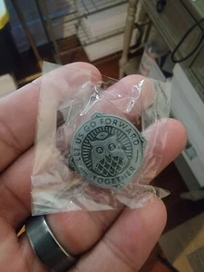Let Us Go Forward Together Owl Pin Adult Swim - Picture 1 of 2