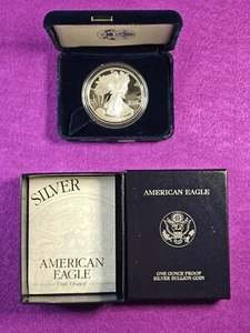 1999 P 1 oz American Silver Eagle Proof Coin With Box and COA - Picture 1 of 1