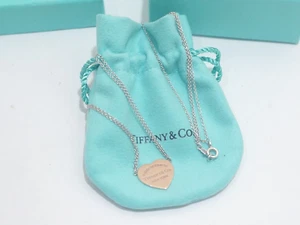 Tiffany & Co. Silver & Rubedo Metal Return to Heart Double Chain Necklace - Picture 1 of 6