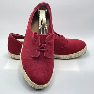 Clarks Women’s Espadrille Sneakers Azella Jazlynn Suede Casual Low Top Size 9.5 - Picture 1 of 7