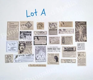 BEAUTY 24pc LOT A Junk Journal Ephemera Paper Pack Vintage Ads Collage Art - Picture 1 of 3