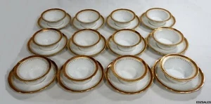 12 Wm Guerin Limoges France Dessert Brulee Bowl Saucer Sets - Picture 1 of 12