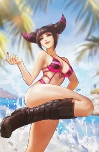 COSTUME DA BAGNO STREET FIGHTER SPECIAL #1 LEIRIX COVER B VARIANTE VERGINE JURI QUASI NUOVO+ - Foto 1 di 4