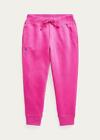 Polo Ralph Lauren Girls Hot Pink Drawstring Cotton Jogger Pants Size L (12-14)