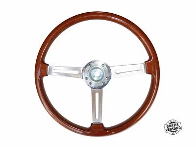 TYPE HELLEBORE STEERING WHEEL ALFA ROMEO 105/115 SPIDER GT WOOD STEERING WHEEL 390MM + HUB - Image 1 of 4
