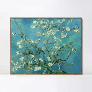 "Ramas de lona enmarcadas con flor de almendras de Vincent Van Gogh 20""x24" - Imagen 1 de 6