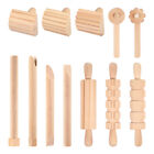 Kids Toys Pizza Dough Wooden Toys Set Clay and Dough Tools Accessories