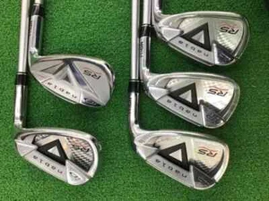 2016 PRGR RS TITAN FACE 6~pw 5pc CARBON R-flex Iron Set Golf Clubs G308 - Picture 1 of 4