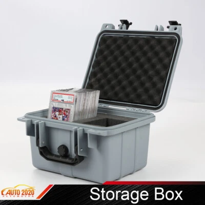 Graded Card Storage Box Deep Travel Size Waterproof Case Slab Holder Brand New - Image 1 of 4