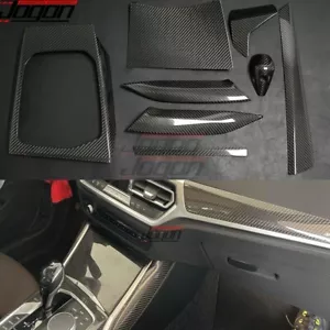 Dry Carbon Console Interior Dashboard Kit For BMW 3 4 Series G20 G21 G22 G23 20+ - Picture 1 of 9