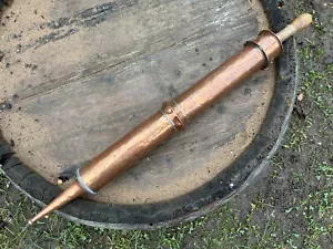 1800-s ANTIQUE FIREFIGHTERS FIREMAN COPPER HAND PUMP SPRINKLER SWEDEN SWEDISH - Picture 1 of 10