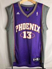 Adidas Phoenix Suns Steve Nash Jersey Men's Size L LARGE Purple And Silver