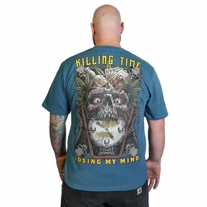 Lethal Threat Killing Time Losing My Mind Sea Blue Washed Vices Shirt VV40175 - Bild 1 von 5