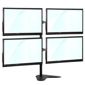 Montaje de monitor cuádruple TekBox - 4 soporte de pantalla de computadora pantalla de 13-32" pantalla TV VESA - Imagen 1 de 9