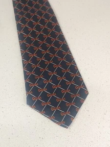 University Of Florida Gators Silk Neck Tie Orange Blue diamond Eagles Wings 4" - Picture 1 of 6