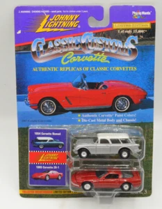 JOHNNY LIGHTNING CLASSIC CUSTOMS CORVETTE WITH 1954 NOMAD & 1995 ZR-1 - Picture 1 of 5