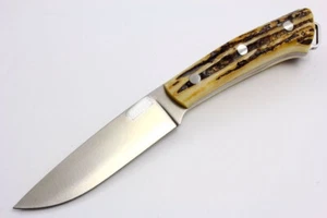 Stag handle vintage fixed blade knife | Knife lot | Christmas gift | Outdoor USA - Picture 1 of 1