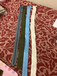 4x Open End Zippers Joblot - Picture 1 of 5