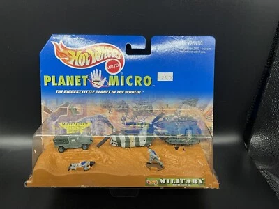 Hot Wheels Planet Micro Military Serie 2 Helicóptero Chinook CH-47D Tanque Hummer Foto 1 de 4