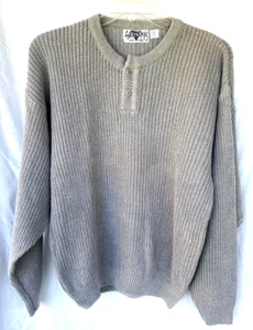 VTG 80's SATURDAYS..PULLOVER..LIGHT GRAY..SWEATER..NEW WITH TAGS..MEN XL - Picture 1 of 3