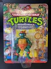 1990 Vintage Playmates TMNT Michaelangelo with Storage Shell MOC Unpunched NEW