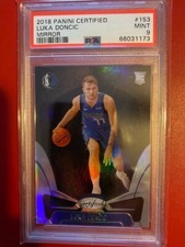 2018 Luka Doncic Panini Certified Silver Mirror RC #153 PSA 9 MINT