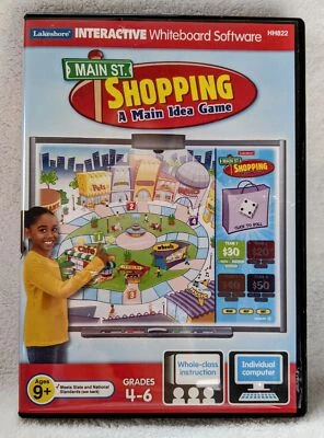 Lakeshore Main Street Shopping Game Smart Board or Computer Grades 4-6 HH822 - Image 1 of 4