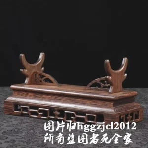 Natural Wenge Wood Sword Knife Dagger Blade Gun Holder Display Rack Home Decor - Picture 1 of 8