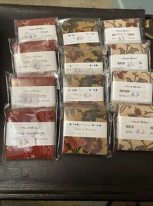 Lot Of Moda 2.5” Charm Pack Squares - 12 Packs - Picture 1 of 6