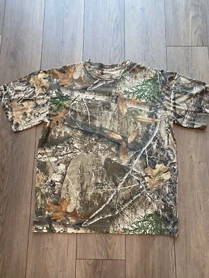 NWOT Habit Mens Large Brown Realtree Edge Camo Short Sleeve Hunting T-Shirt - Image 1 of 4