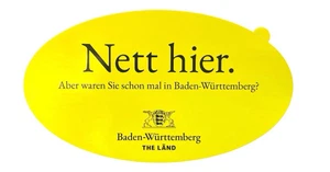 Carino qui. Ma sei mai stato nel Baden-Württemberg? Adesivo Sticker Terreni - Foto 1 di 4